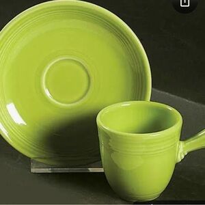 Fiestaware Chartreuse 5” Saucer Replacement for Stick Handled Demitasse Cup